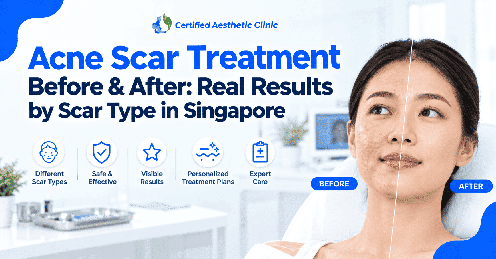Acne Scar Treatment Before & After: Real Results by Scar Type in Singapore